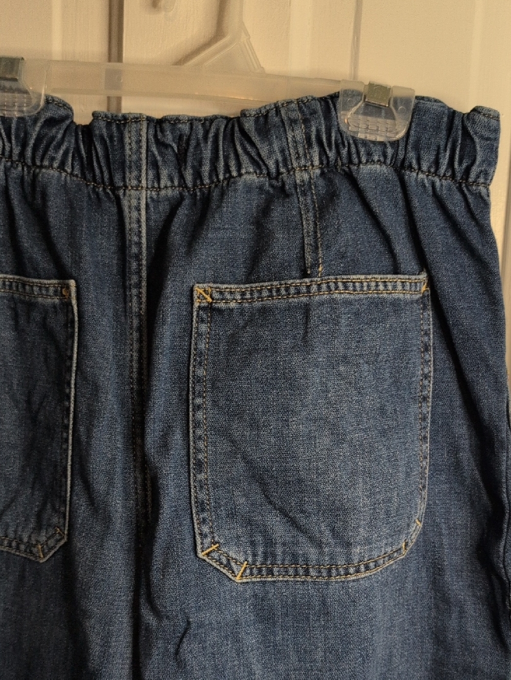Free People/We The Free Silverton Pull On Barrel Elastic-Waist Jeans Small - Picture 4 of 11